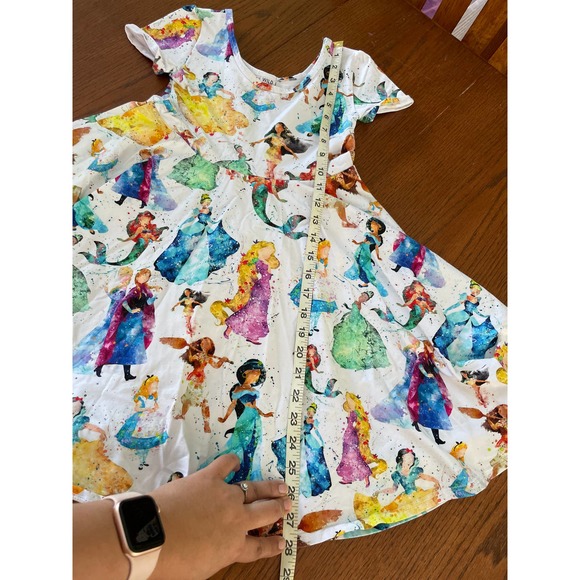 Wild Rich Kids Watercolor Princess Twirl Dress Size 11/12 - Picture 4 of 7